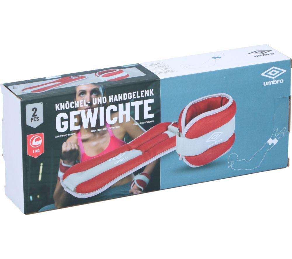 UMBRO Ankle Wrist Weight - 1 Pair, Red & White image number 4 of 4