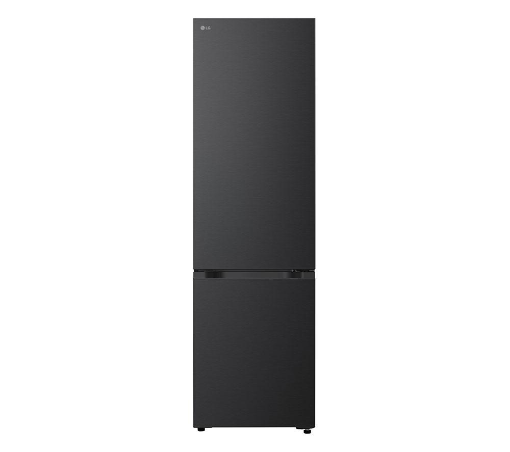LG NatureFRESH GBBS524AEV 60/40 Fridge Freezer – Essence Black Steel, Black