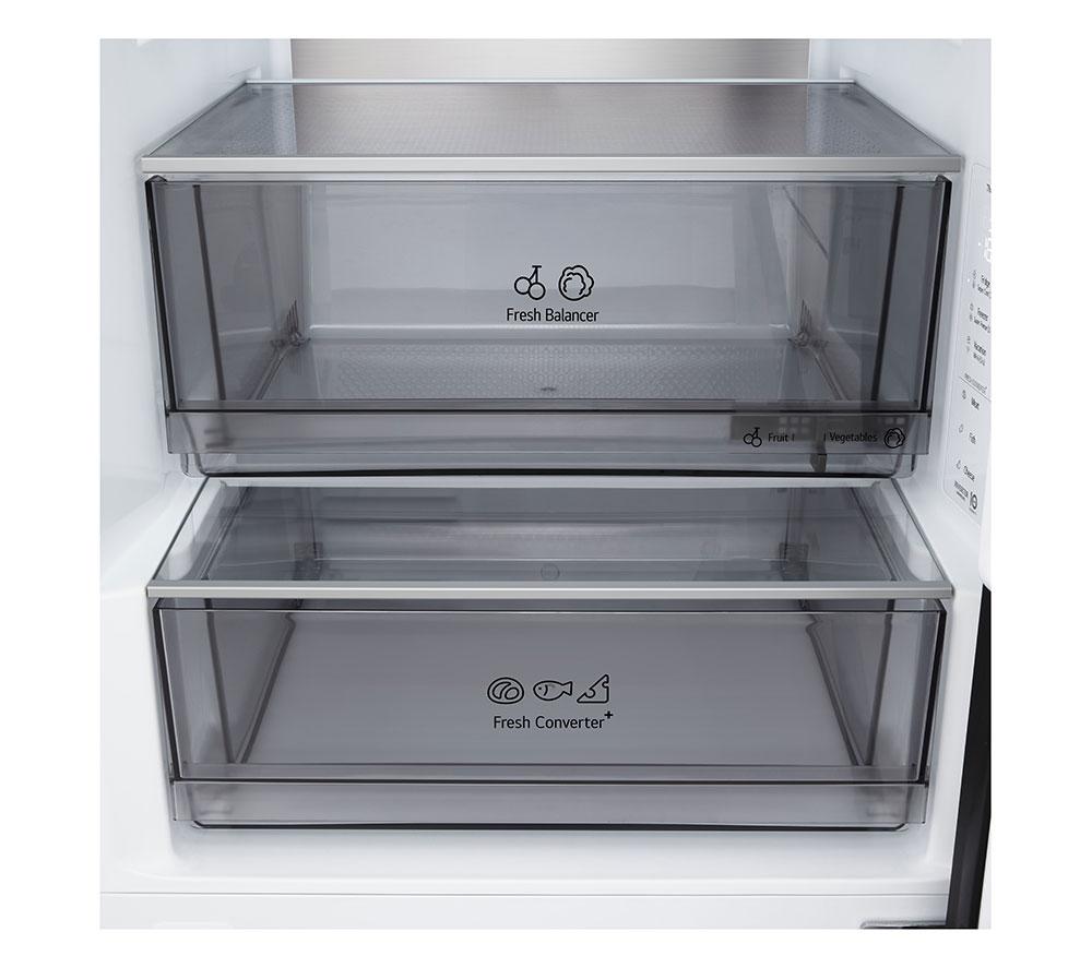 LG Fit & Max GBBS524AEV 60/40 Fridge Freezer - Essence Black Steel image number 14 of 20