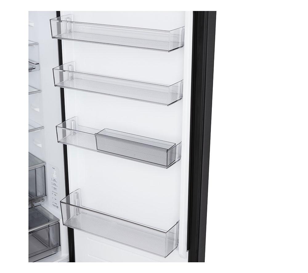 LG Fit & Max GBBS524AEV 60/40 Fridge Freezer - Essence Black Steel image number 15 of 20