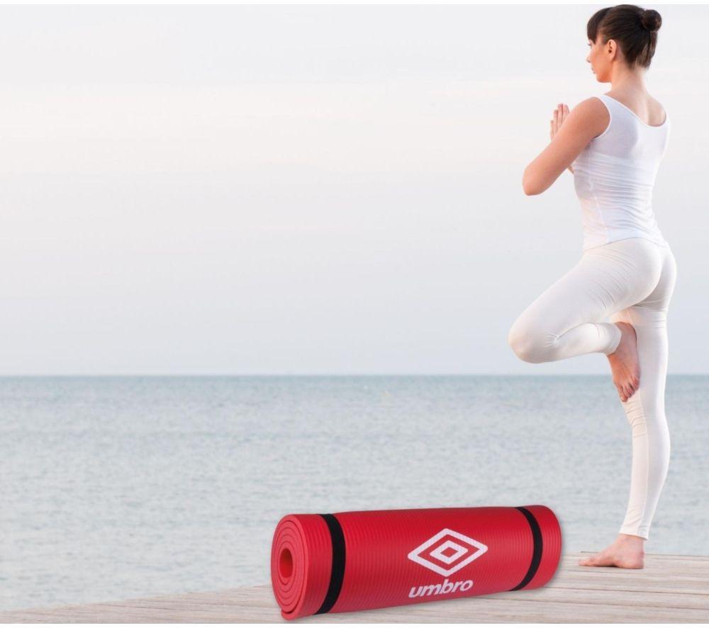 UMBRO Yoga & Fitness Mat - 190 cm, Red image number 2 of 4
