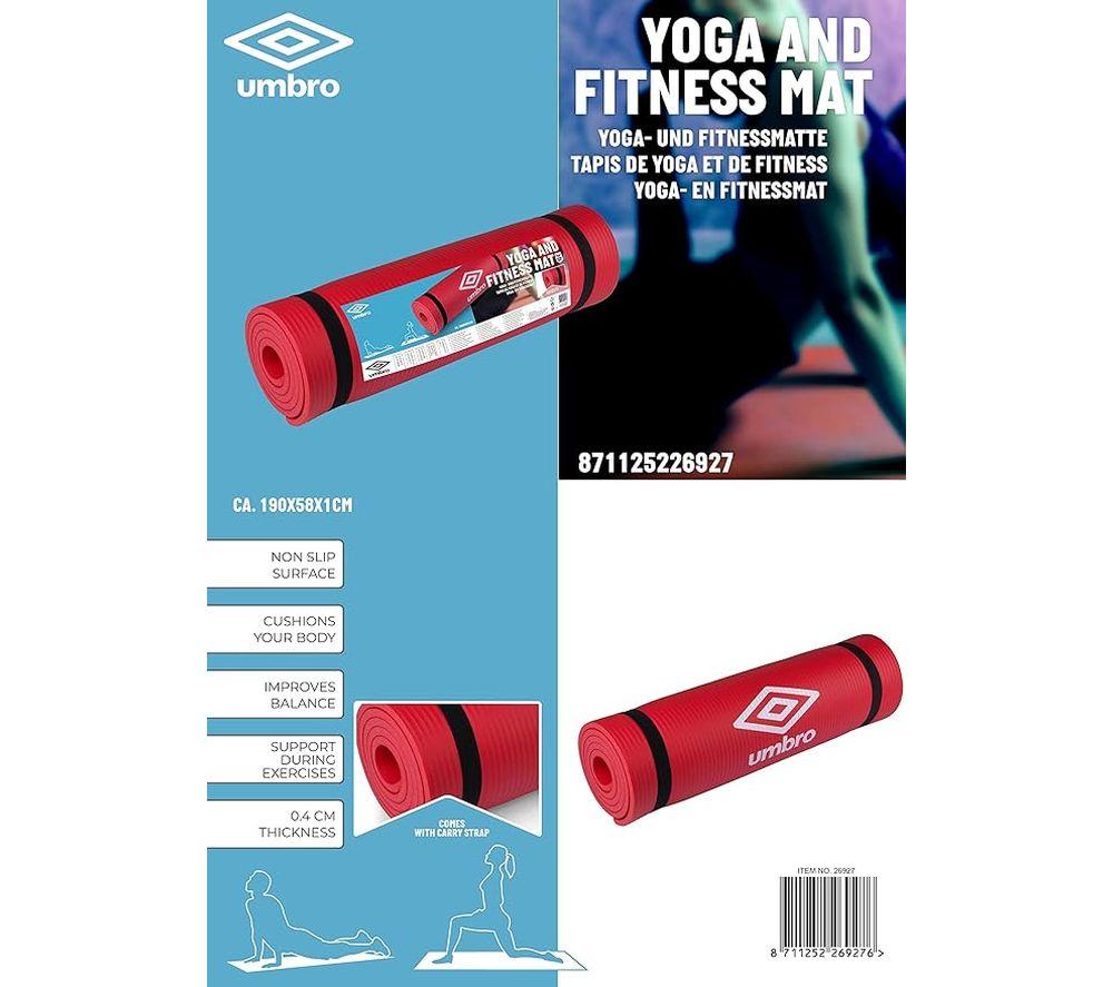 UMBRO Yoga & Fitness Mat - 190 cm, Red image number 4 of 4