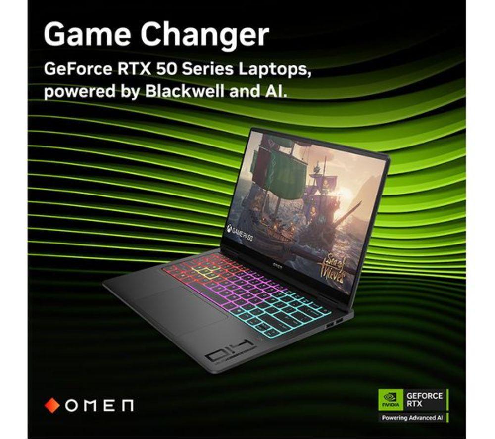 HP OMEN Transcend 14-fb1505na 14" Refurbished Gaming Laptop - Intel&reg; Core&trade; Ultra 7, RTX 5060, 1 TB SSD (Excellent Condition) image number 6 of 7