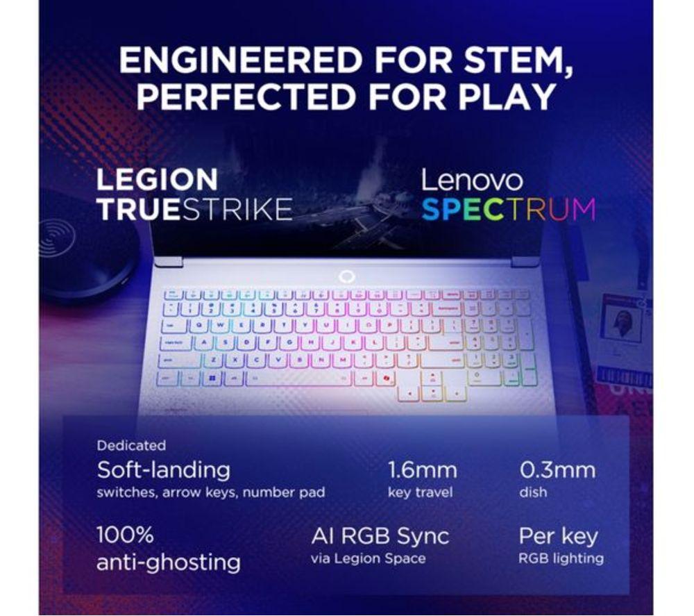 LENOVO Legion 7 16" Refurbished Gaming Laptop - Intel&reg; Core&trade; Ultra 7, RTX 5060, 1 TB SSD (Excellent Condition) image number 15 of 20