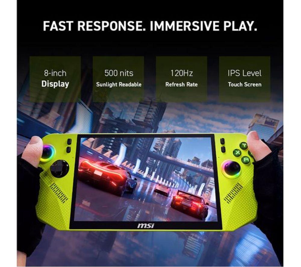 MSI Claw A8 BZ2EM-041UK Handheld Refurbished Gaming Console - AMD Ryzen Z2 Extreme, 1 TB SSD (Excellent Condition) image number 6 of 9