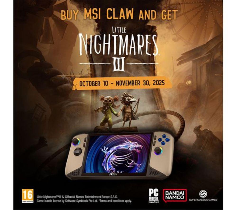 MSI Refurbished Claw 8 AI+ Polar Tempest Edition Handheld Gaming Console - Intel&reg; Core&trade; Ultra 7, 2 TB SSD (Very Good Condition) image number 5 of 6