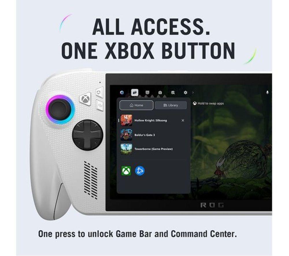 ASUS Refurbished ROG Xbox Ally Handheld Gaming Console - AMD Ryzen Z2 A, 512 GB SSD (Very Good Condition) image number 23 of 25