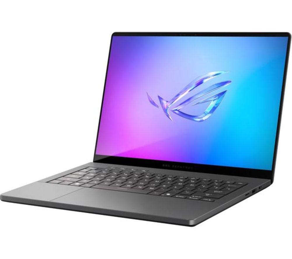 Image of ASUS ROG Zephyrus G14 14" Refurbished Gaming Laptop - AMD Ryzen™ 9, RTX 5050, 1 TB SSD, Black (Very Good Condition), Silver/Grey 5017416613668