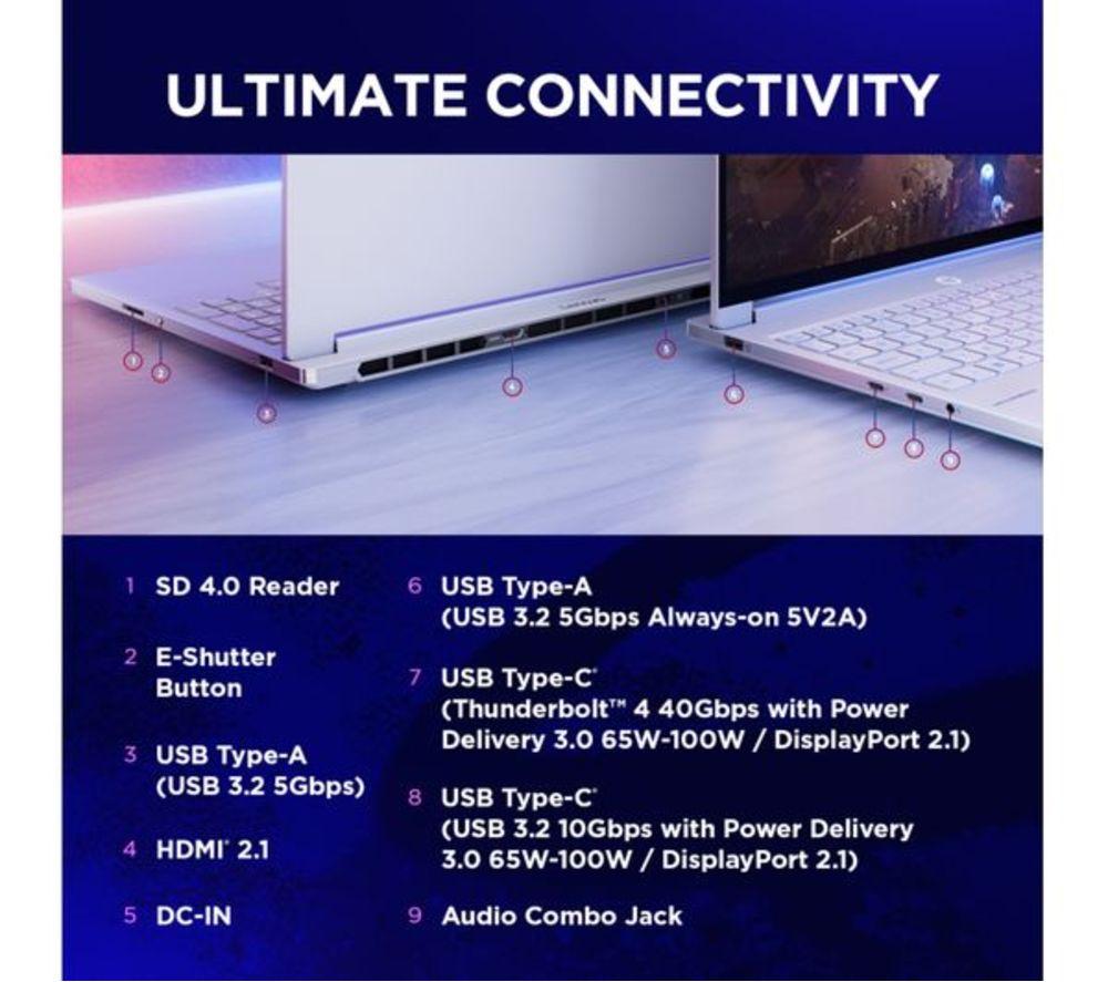 LENOVO Legion 7 16" Refurbished Gaming Laptop - Intel&reg; Core&trade; Ultra 9, RTX 5060, 2 TB SSD (Very Good Condition) image number 3 of 22