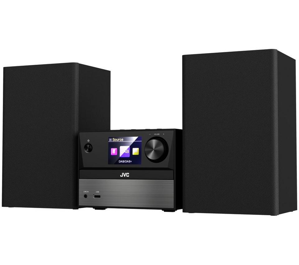 JVC UX-D225B Bluetooth Traditional Hi-Fi System - Gun Metal