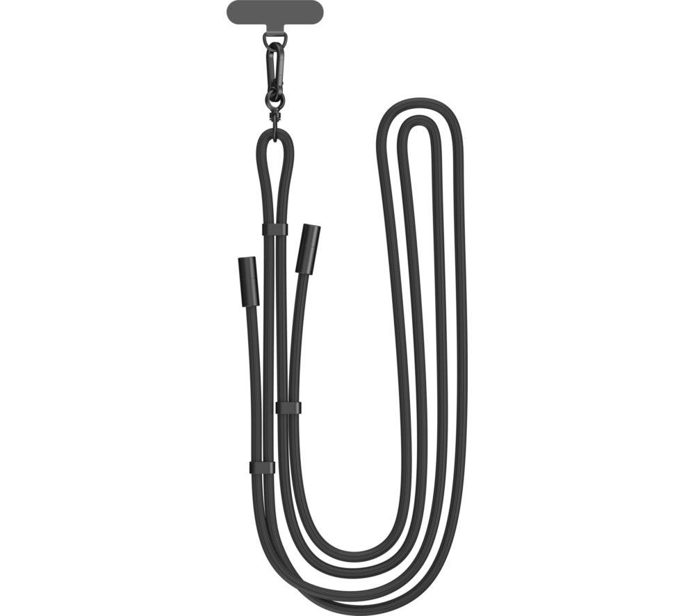 GOJI GCCLYBK26 2-in-1 USB Type-C Cable Crossbody Phone Lanyard - Black image number 5 of 10