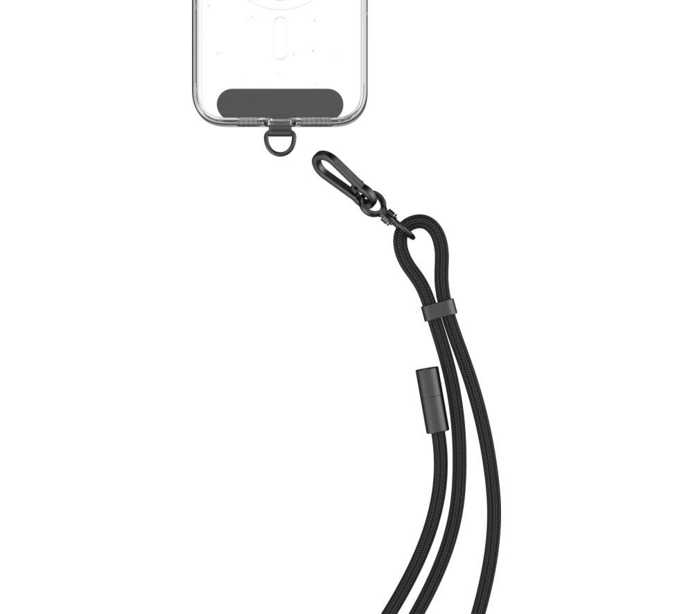 GOJI GCCLYBK26 2-in-1 USB Type-C Cable Crossbody Phone Lanyard - Black image number 6 of 10