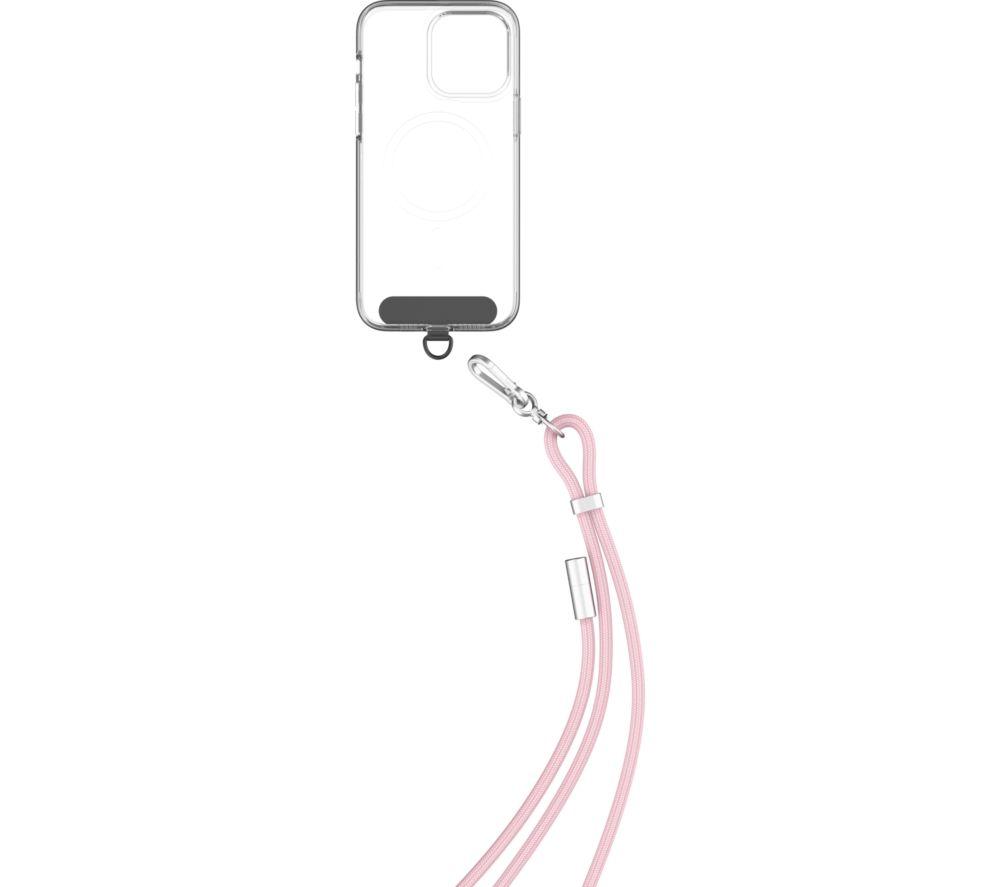GOJI GCCLYPK26 2-in-1 USB Type-C Cable Crossbody Phone Lanyard - Pink image number 3 of 10