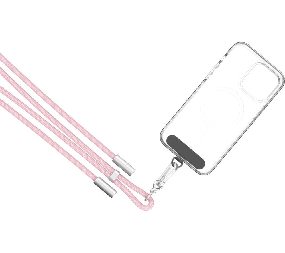 GOJI GCCLYPK26 2-in-1 USB Type-C Cable Crossbody Phone Lanyard - Pink image number 4 of 10