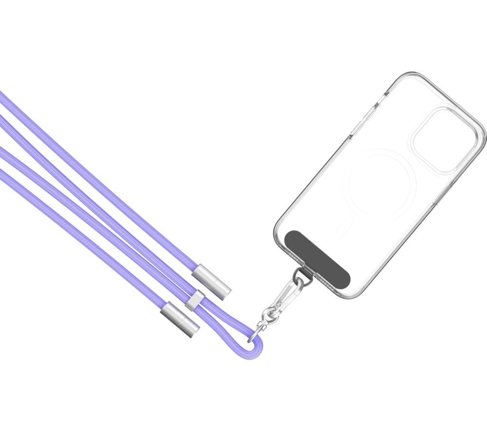 GOJI GCCLYPP26 2-in-1 USB Type-C Cable Crossbody Phone Lanyard - Purple image number 6 of 10
