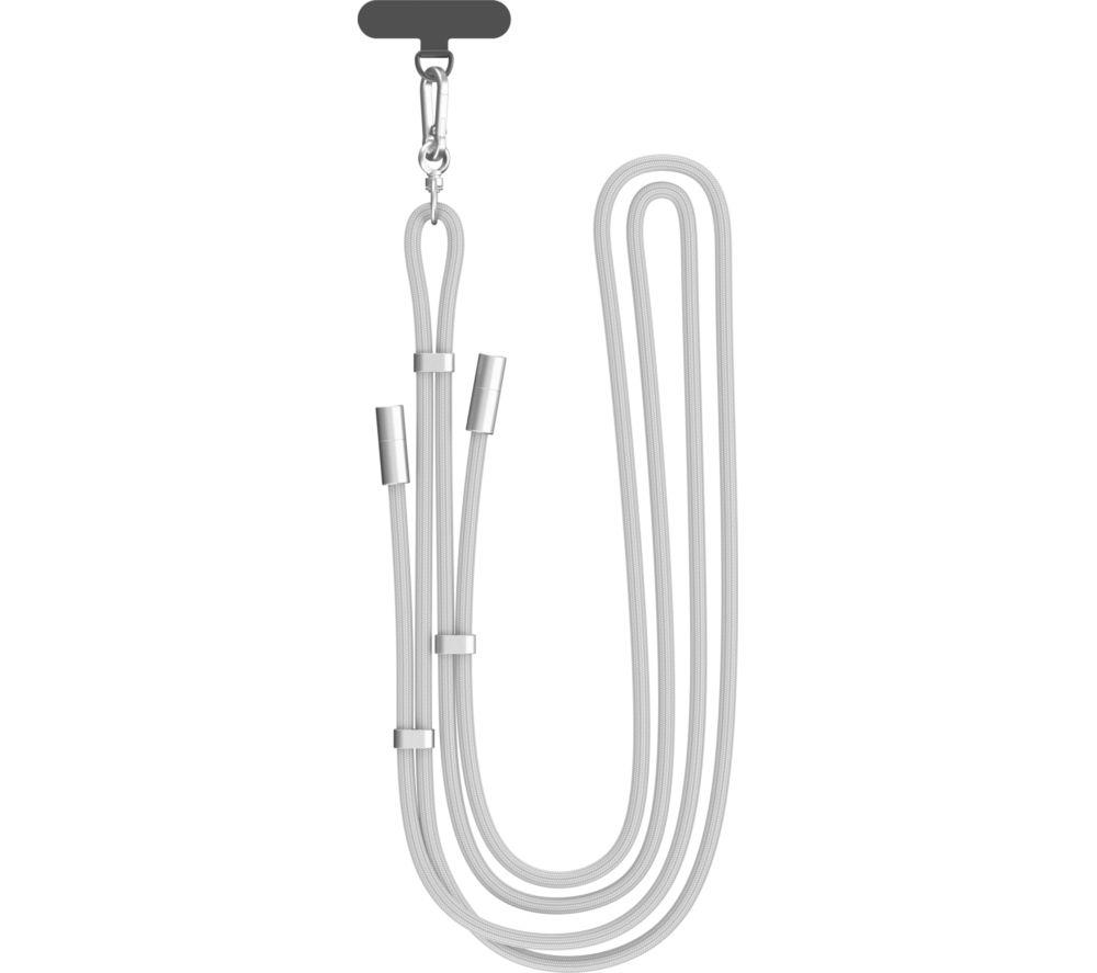 GOJI GCCLYGY26 2-in-1 USB Type-C Cable Crossbody Phone Lanyard - Grey image number 6 of 10