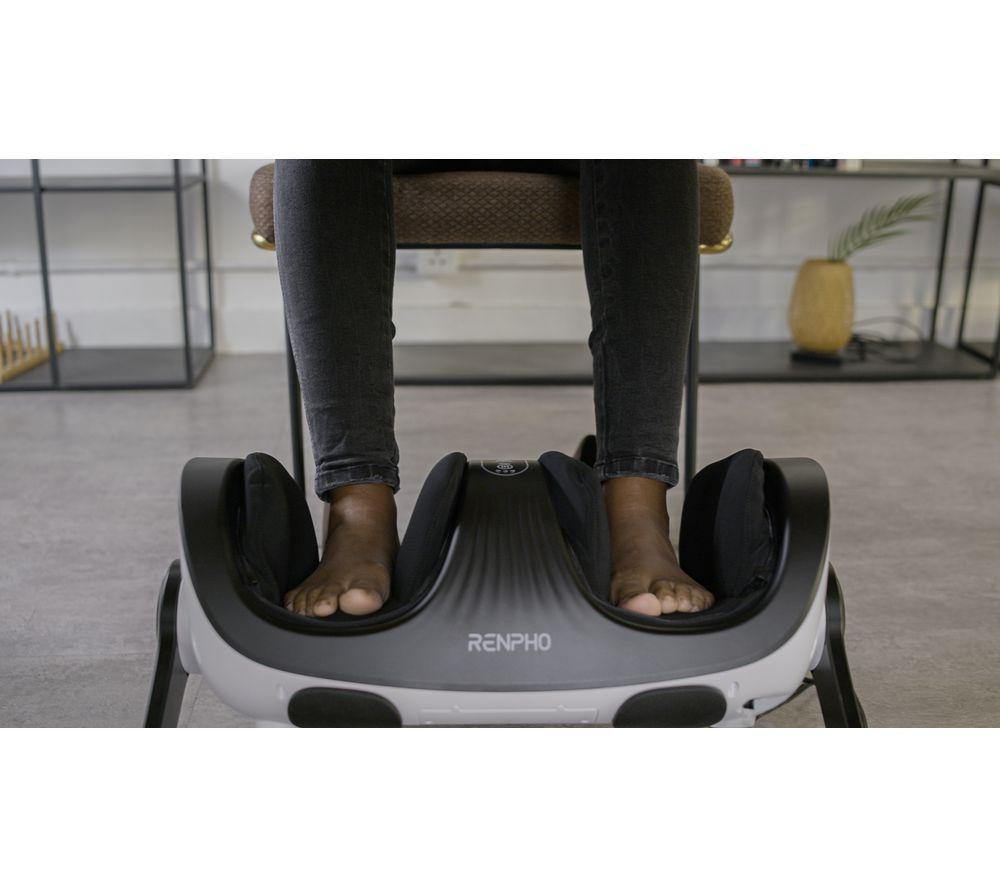 RENPHO Shiatsu Foot & Calf Massager - Black & White image number 2 of 6
