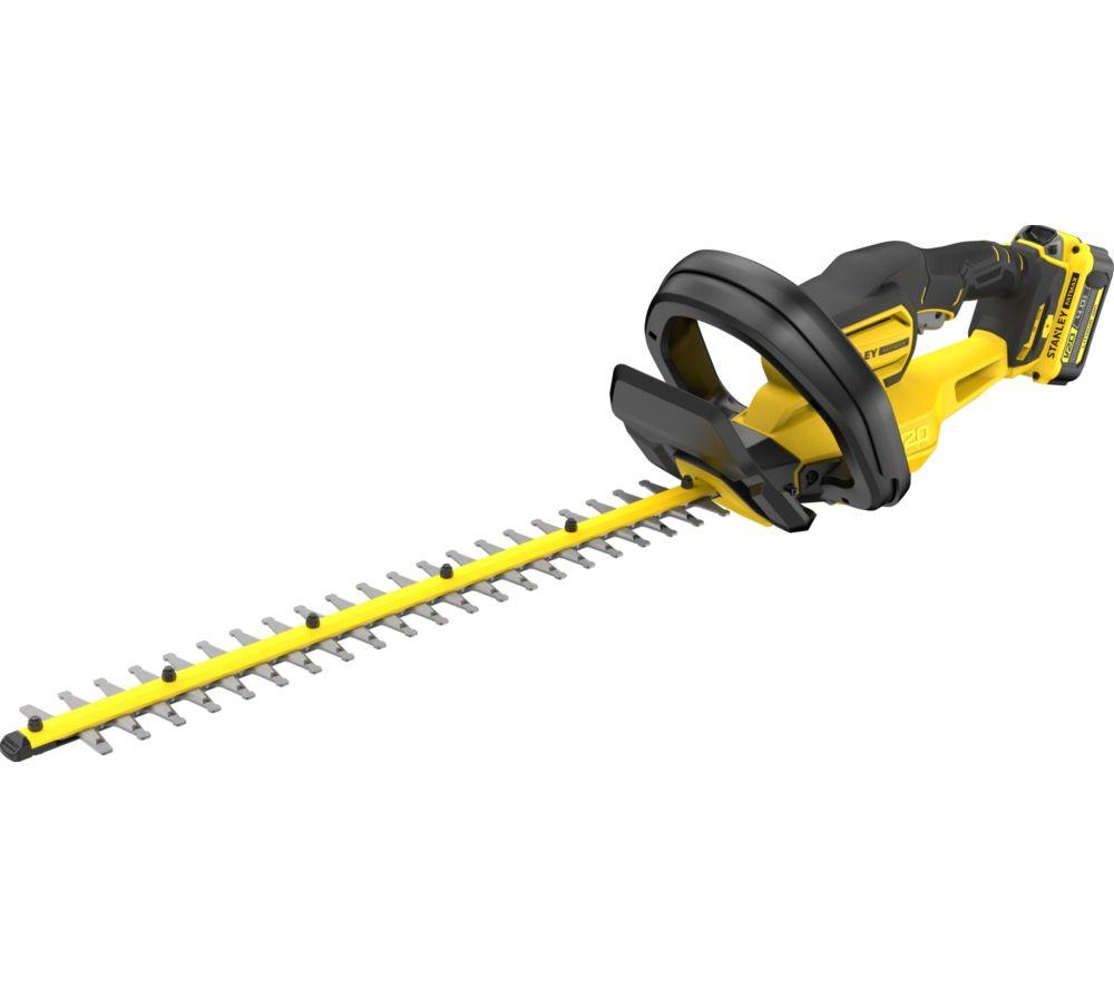 STANLEY FATMAX V20 Cordless Hedge Trimmer - Yellow & Black image number 4 of 5