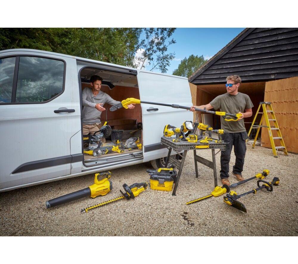 STANLEY FATMAX V20 Cordless Pole Pruner - Yellow & Black image number 2 of 4