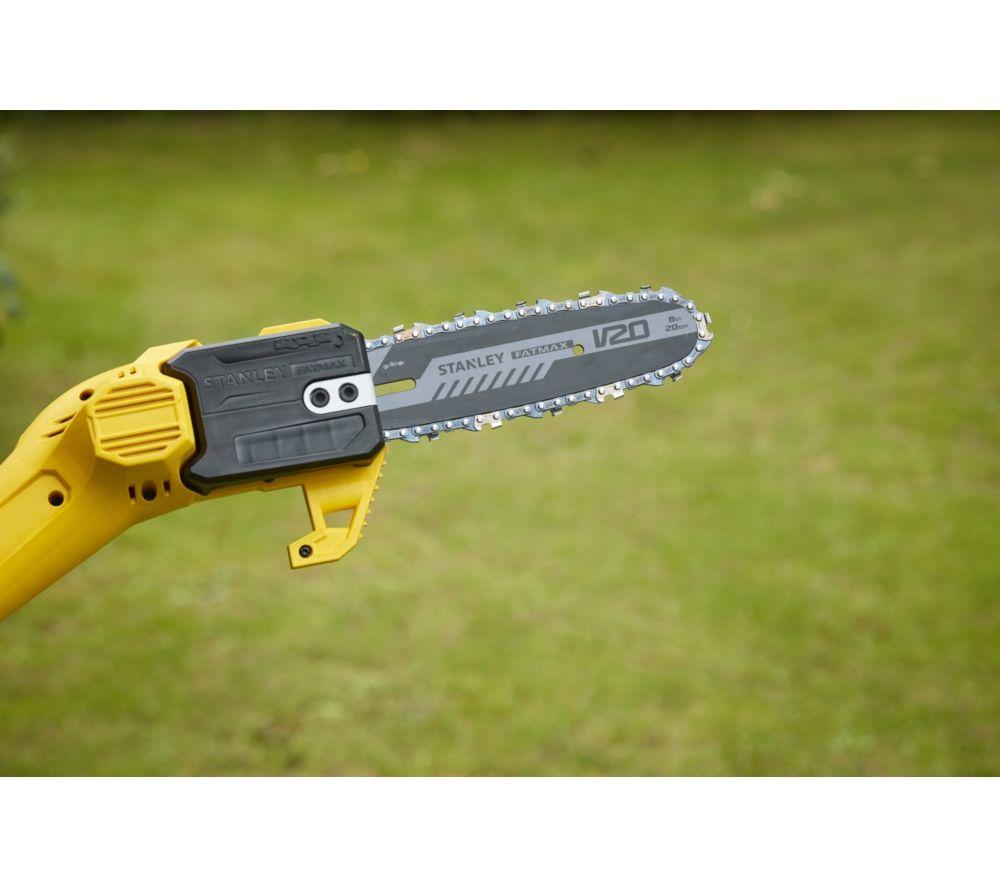 STANLEY FATMAX V20 Cordless Pole Pruner - Yellow & Black image number 3 of 4