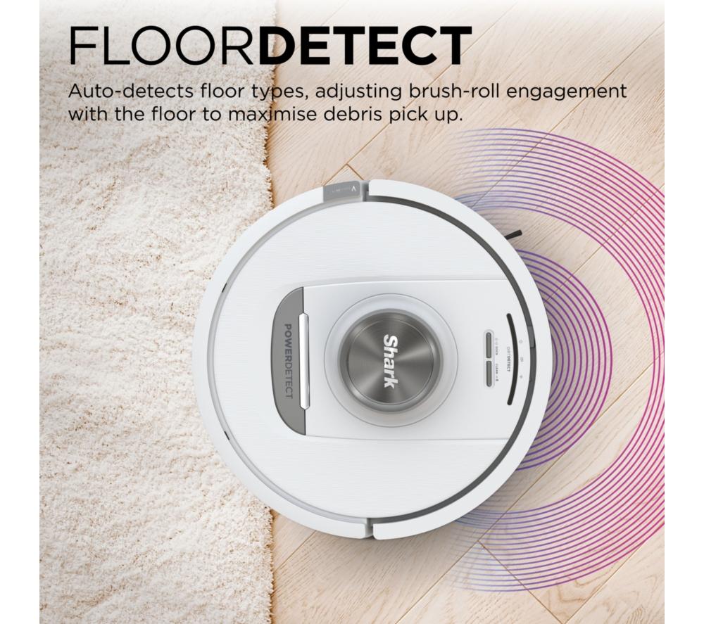 SHARK PowerDetect Self-Empty AV2820VEUKWH Robot Vacuum Cleaner - White image number 4 of 12