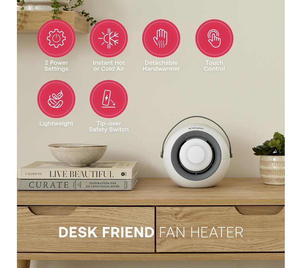 DIMPLEX Desk Friend DDF390 Portable Fan Heater - White image number 10 of 10