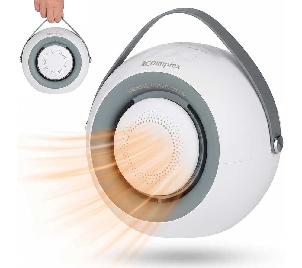 DIMPLEX DDF390 400 W Portable Desk Fan Heater with Detachable Handwarmer - White image number 12 of 15