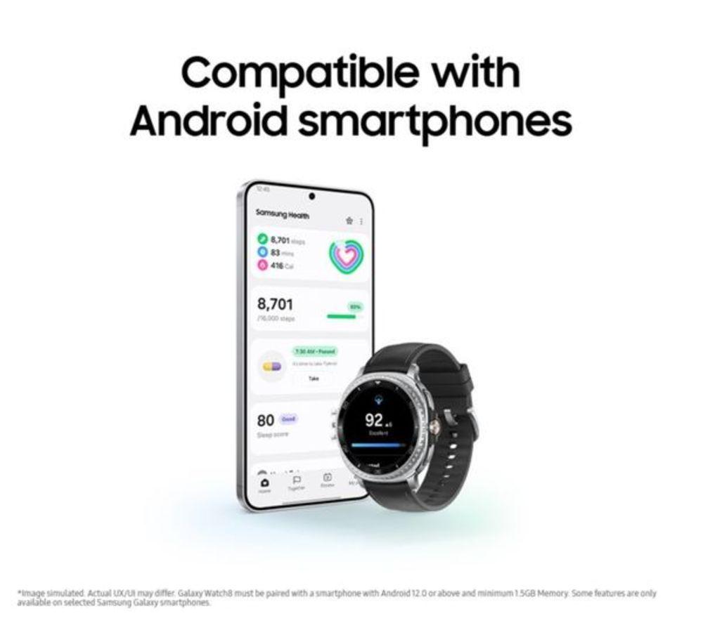 SAMSUNG Galaxy Refurbished Watch8 Classic BT with Bixby - Black, 46 mm (Very Good Condition) image number 30 of 33
