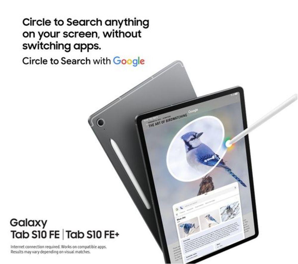 SAMSUNG Galaxy Tab S10 FE 10.9" Refurbished Tablet - 128 GB, Grey (Excellent Condition) image number 10 of 22
