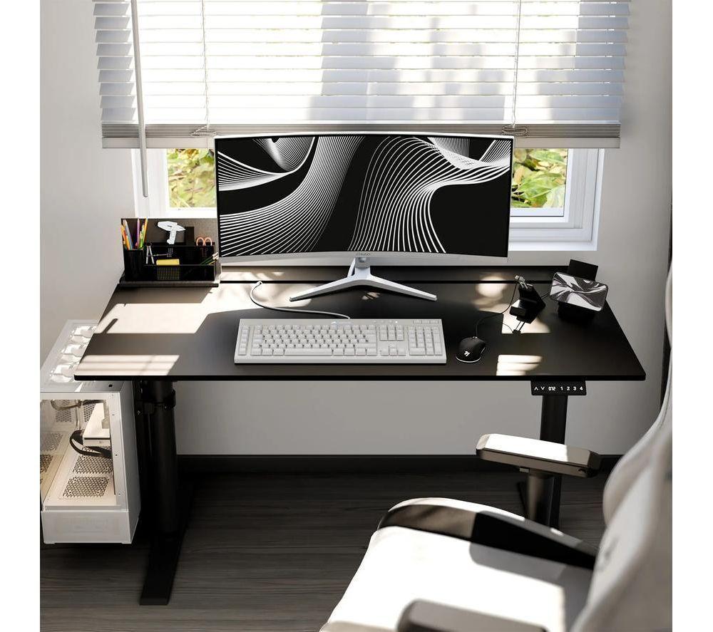 AROZZI Arena Nordico Gaming Desk - Black image number 2 of 7