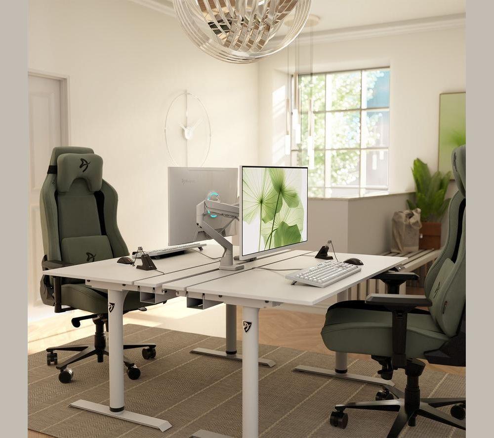 AROZZI Arena Nordico Gaming Desk - White image number 3 of 8