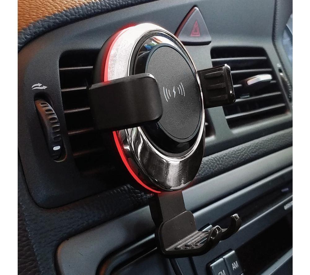 MENKIND InGenious 2-in-1 Wireless Car Phone Charging Holder - Black image number 2 of 4