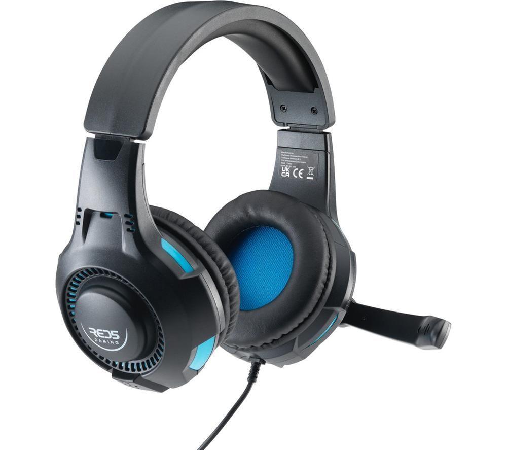 MENKIND Red5 Comet Gaming Headset - Black & Blue image number 3 of 5