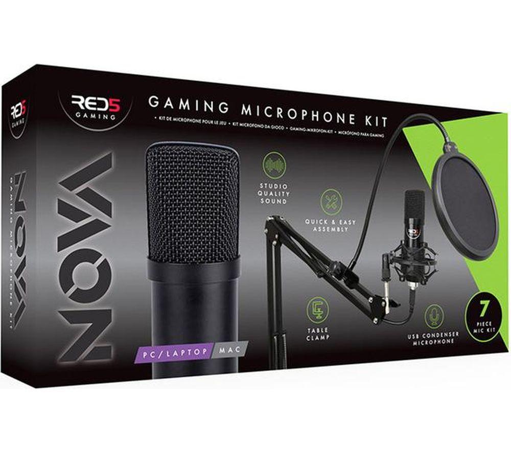 RED5 Nova USB Gaming Microphone Set - Black image number 3 of 3