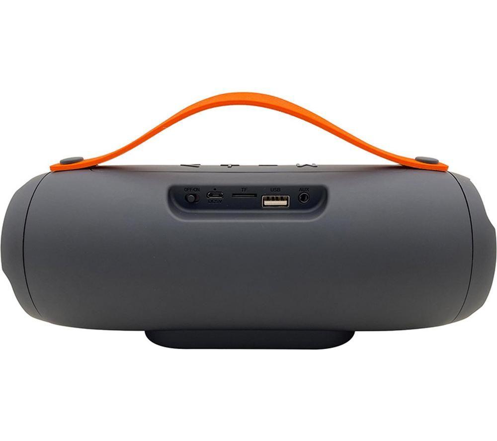 MENKIND Boom Portable Bluetooth Speaker - Grey & Orange image number 6 of 7