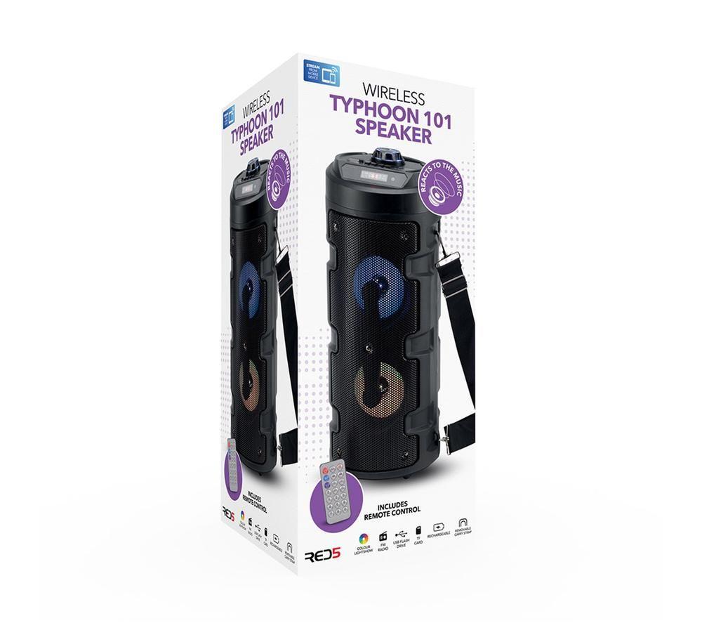 MENKIND Typhoon 101 Portable Bluetooth Speaker - Black image number 5 of 5