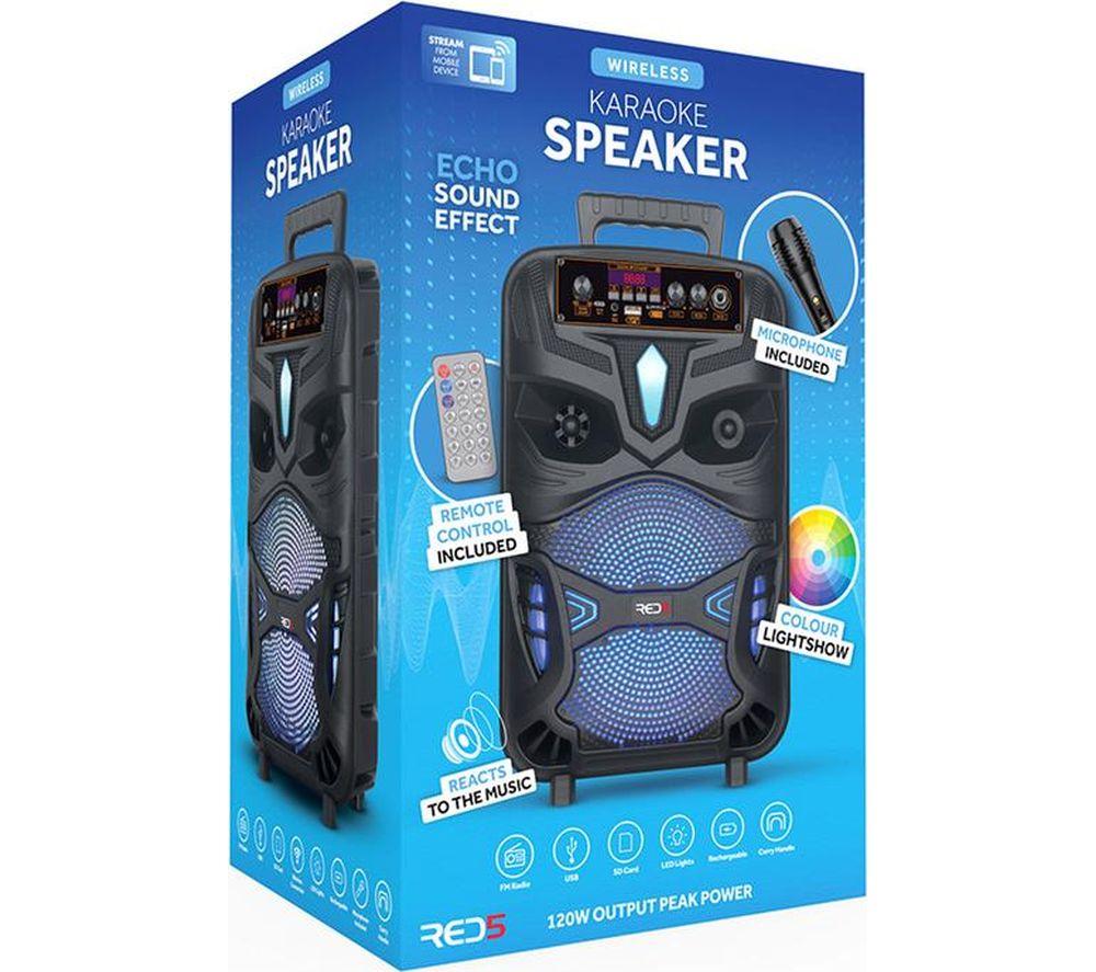 MENKIND Bluetooth Megasound Karaoke Party Speaker - Black image number 2 of 7