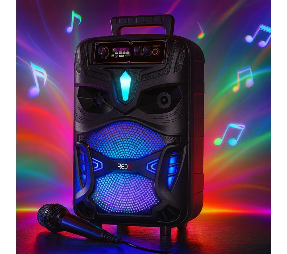 MENKIND Bluetooth Megasound Karaoke Party Speaker - Black image number 3 of 7