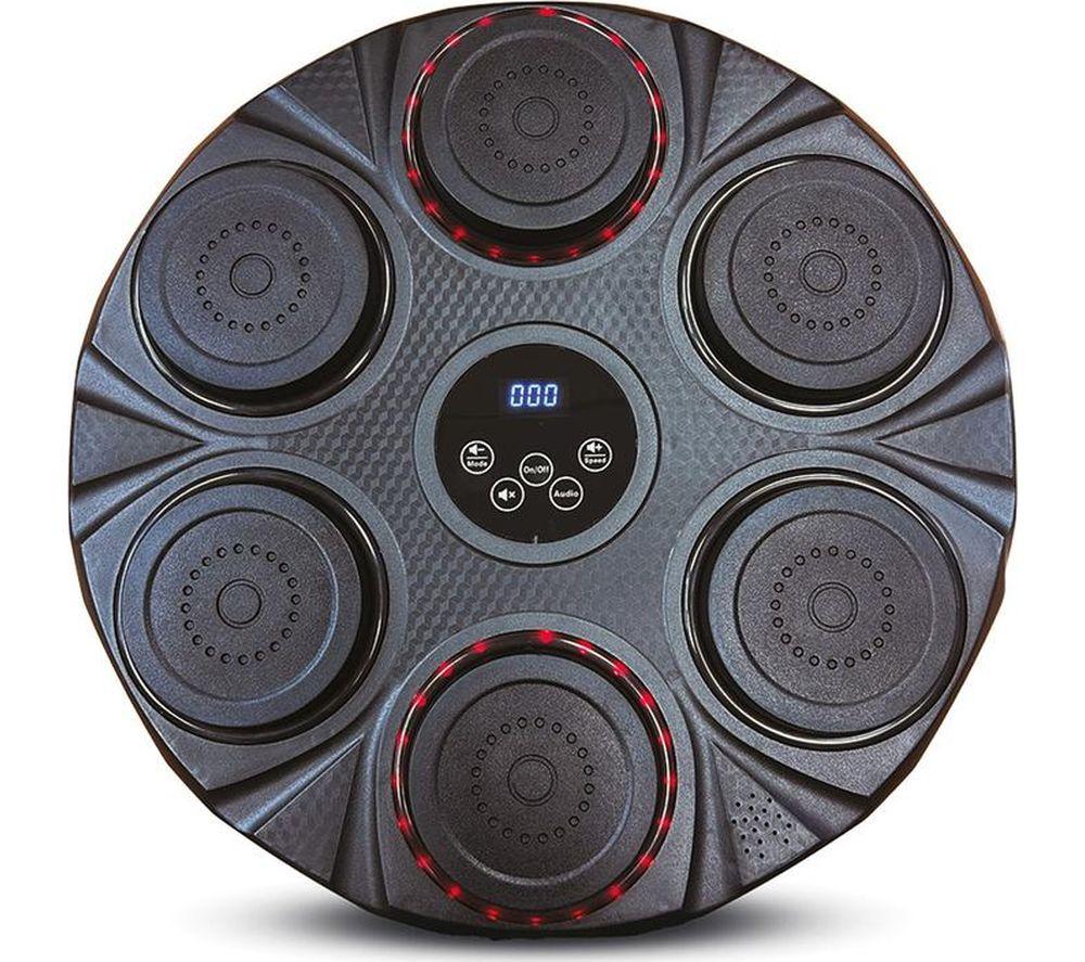 Menkind Light Up Bluetooth Boxing Pad - Black, Black