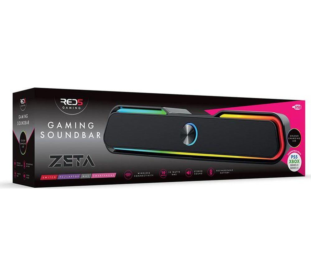 MENKIND RED5 Gaming 2.1 Bluetooth PC Soundbar - Black image number 5 of 6