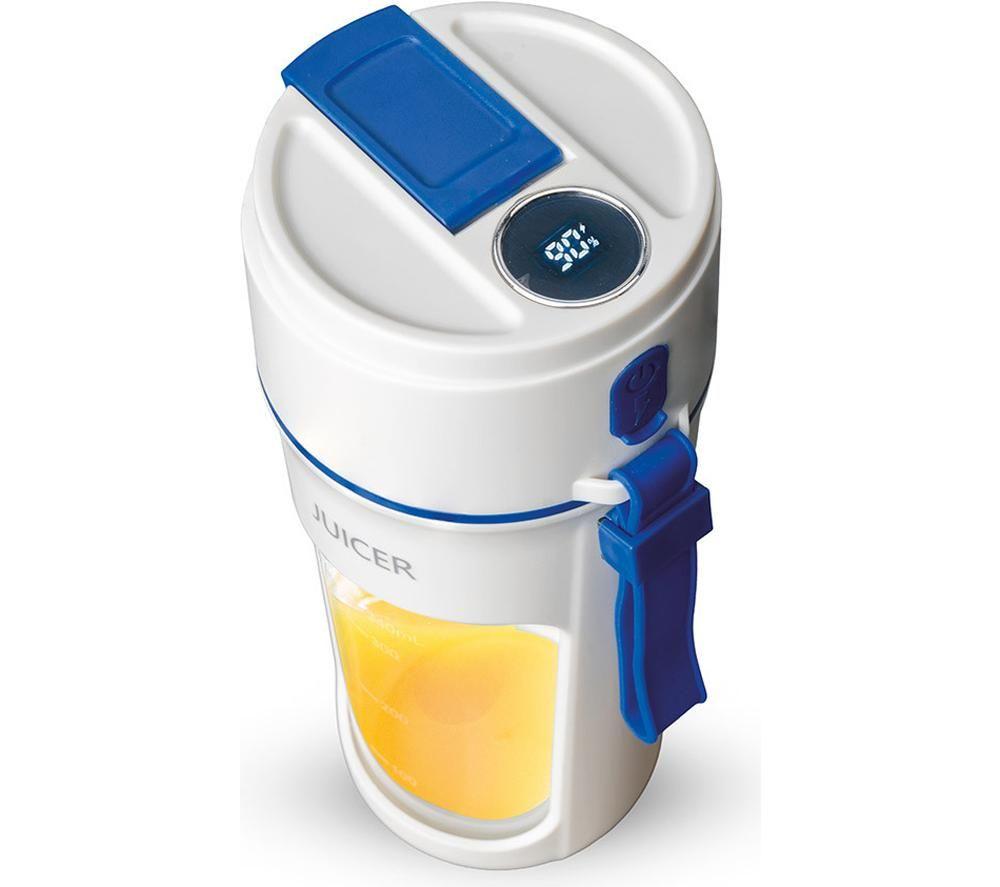 MENKIND Treat Factory Portable Juicer Blender - White & Blue image number 2 of 4
