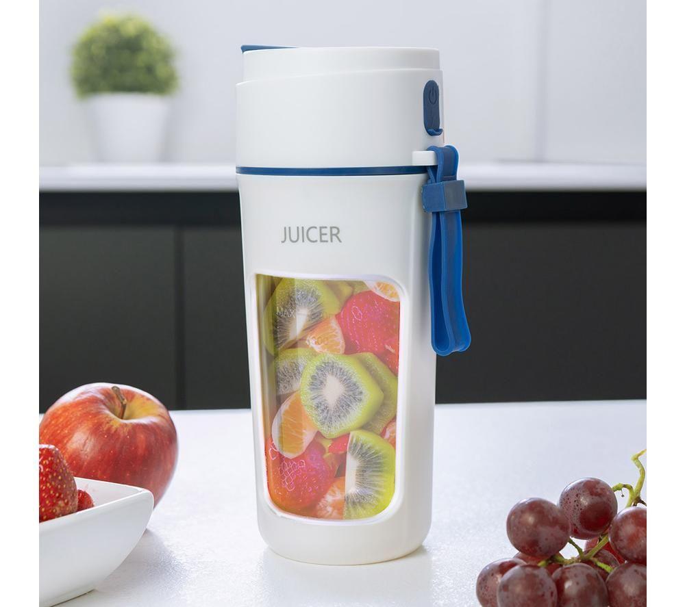MENKIND Treat Factory Portable Juicer Blender - White & Blue image number 3 of 4