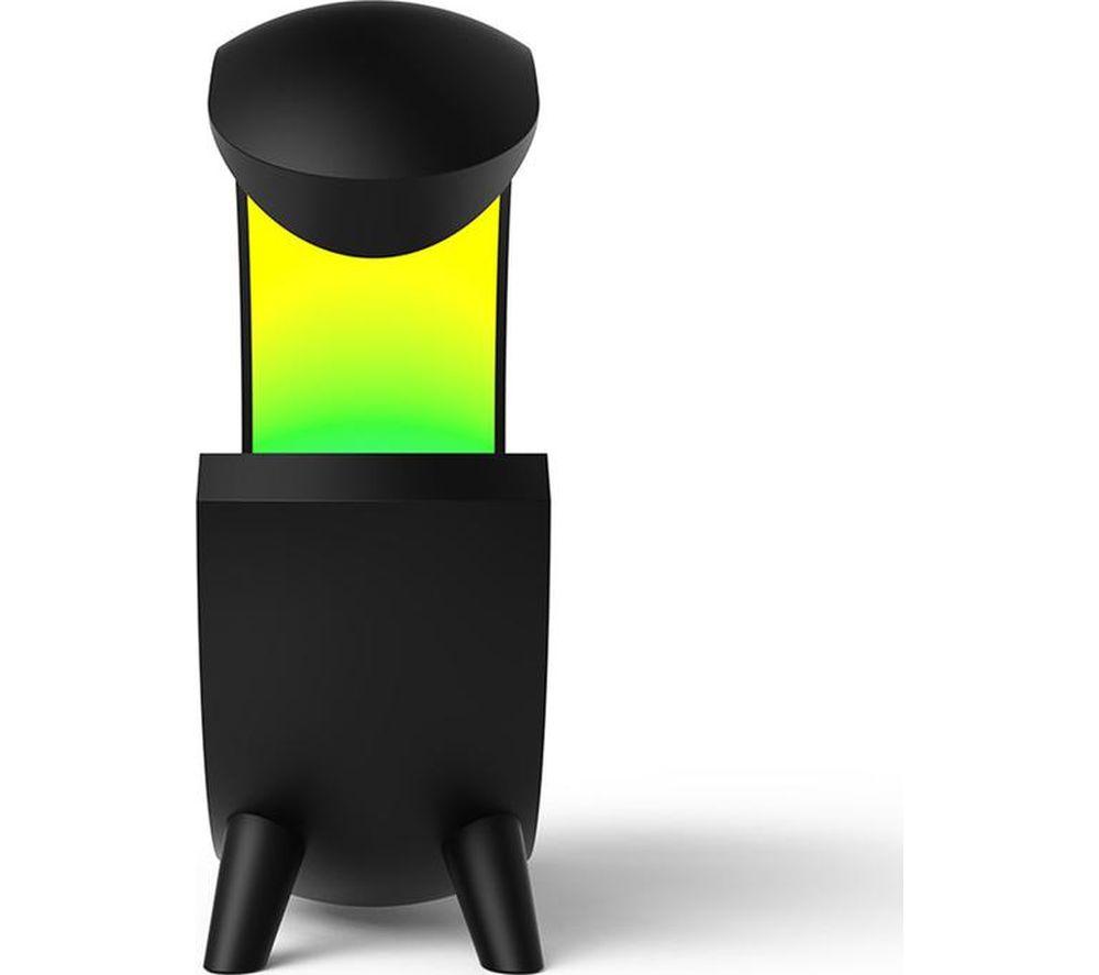 RED5 Light Up Wireless Charging Alarm Clock Speaker - Black image number 8 of 10