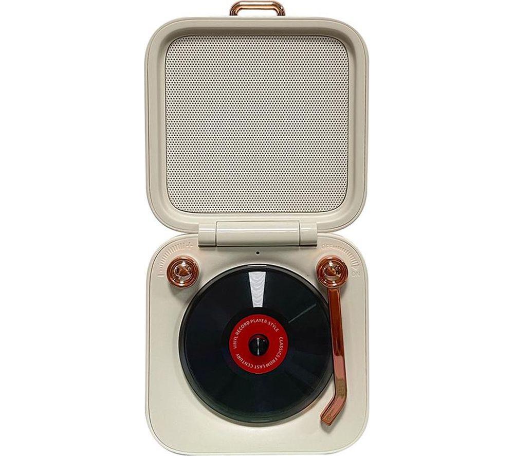 MENKIND Gramophone Portable Bluetooth Speaker - Beige image number 6 of 7