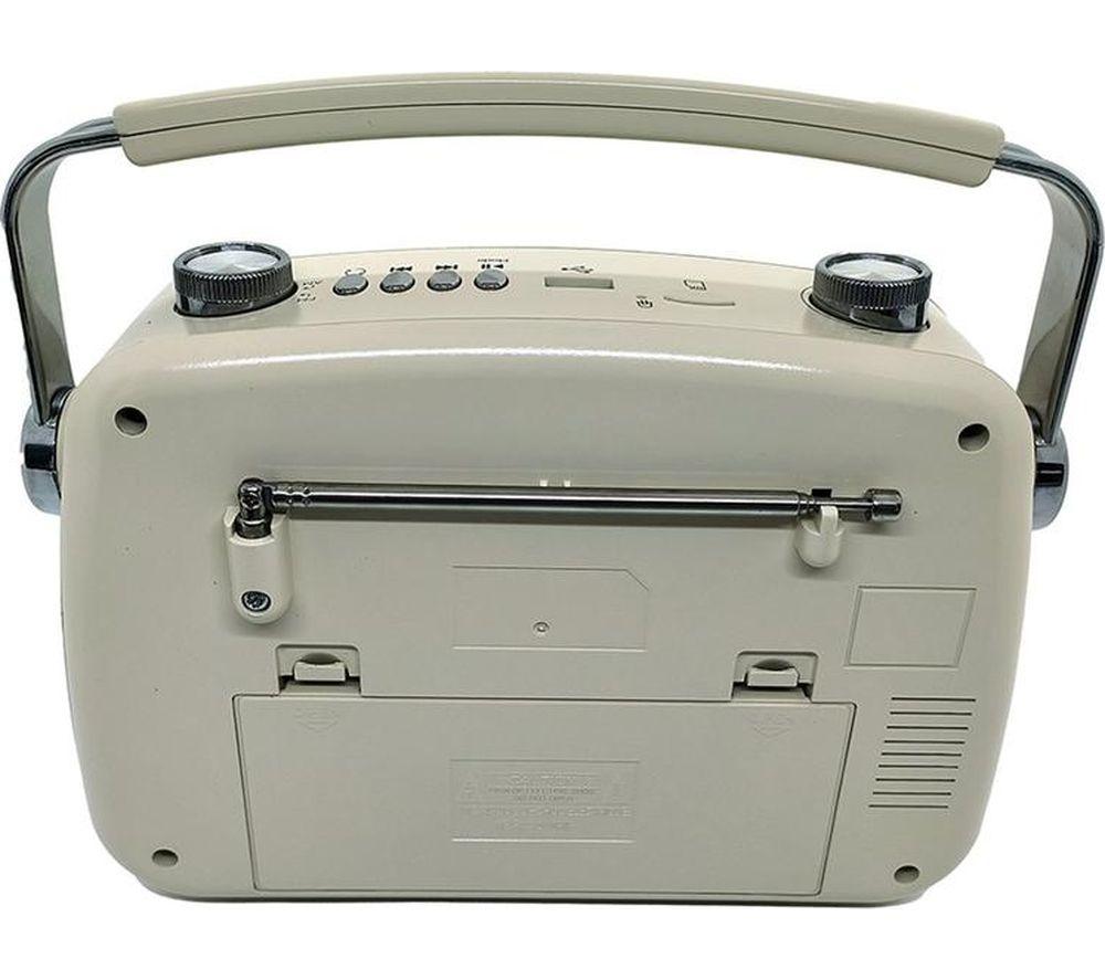MENKIND Red5 Retro FM Bluetooth Radio - Beige image number 3 of 8