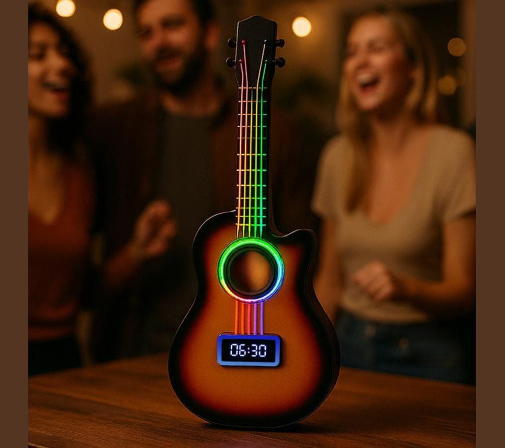 MENKIND Guitar Portable Bluetooth Speaker - Brown image number 9 of 9