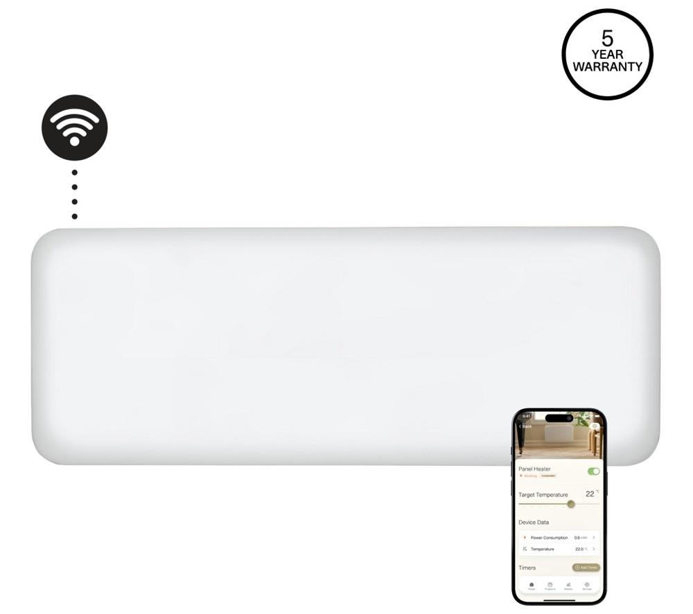 MILL Invisible Smart WiFi Panel Heater - White image number 2 of 7