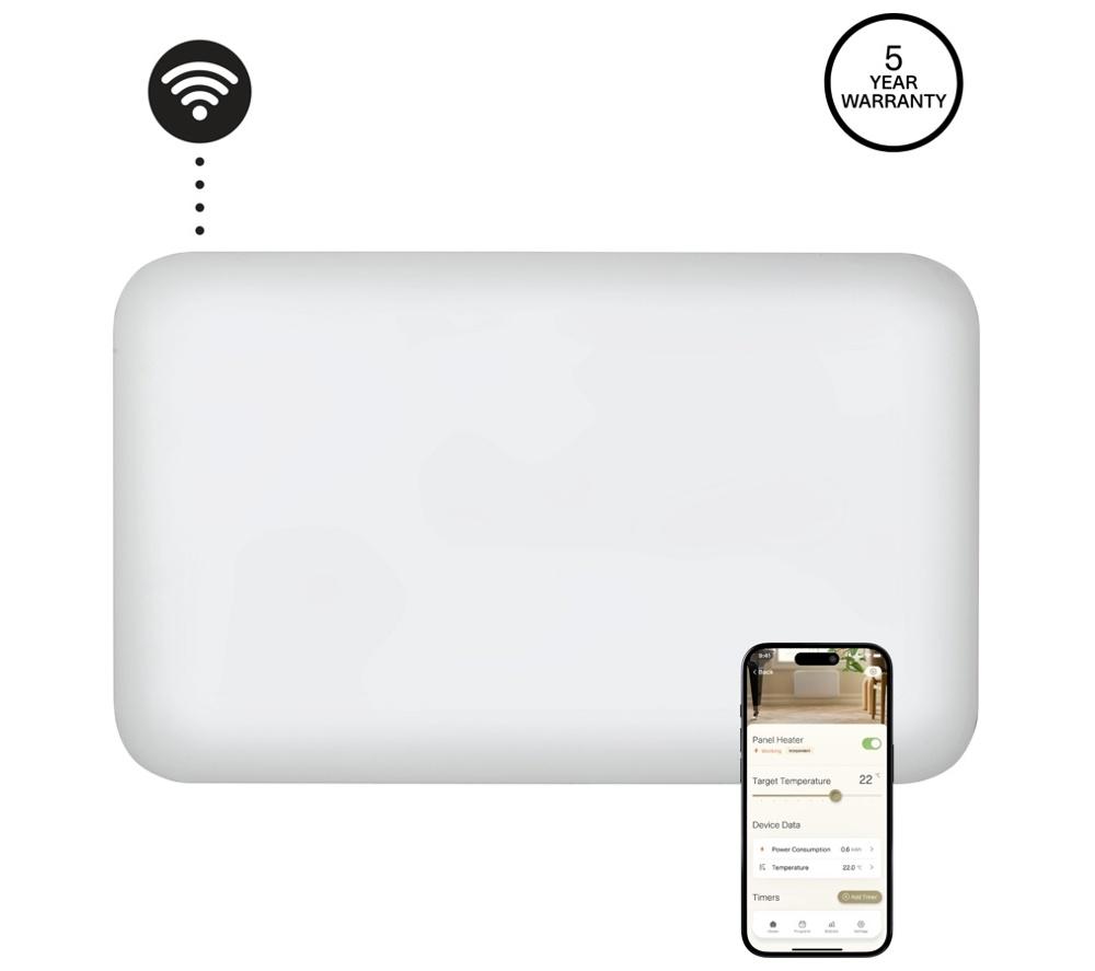 MILL Invisible PA700WIFI4 Smart WiFi Panel Heater - White image number 2 of 7