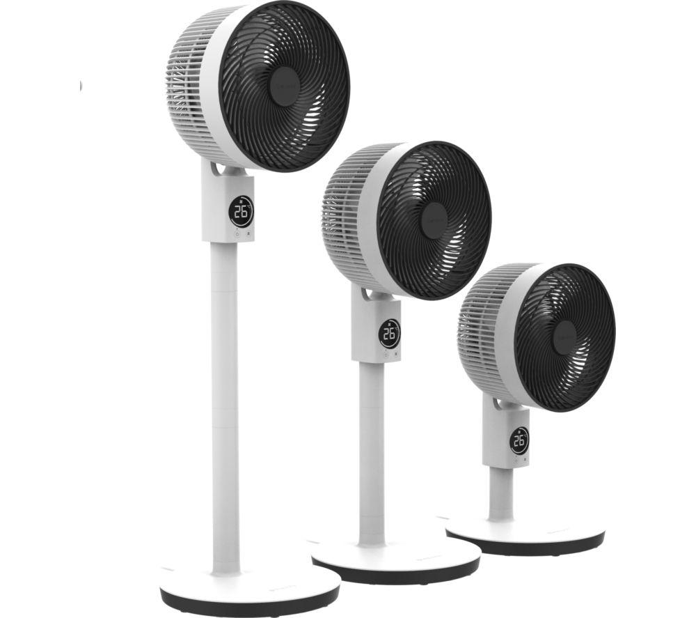 MEACO Sefte 10&rdquo; Pedestal Air Circulator Fan - White image number 2 of 6