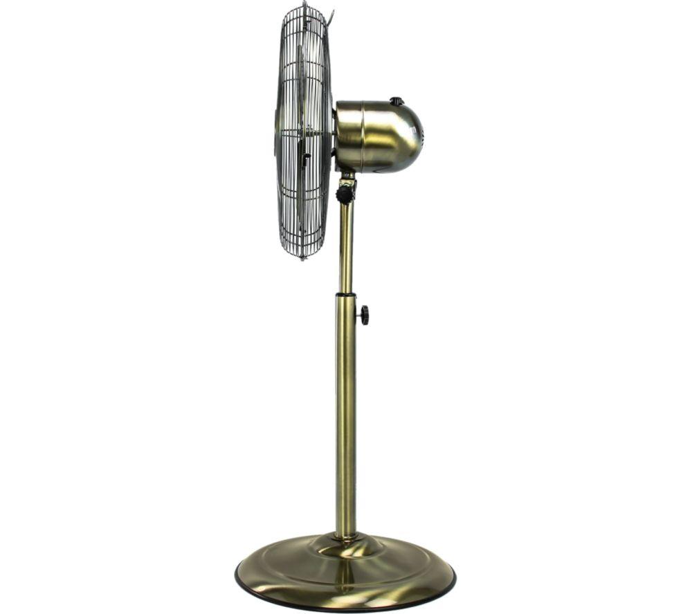 STATUS S16ASTANDFAN1PKB 16" Antique Brass Pedestal Fan - Brass image number 3 of 5